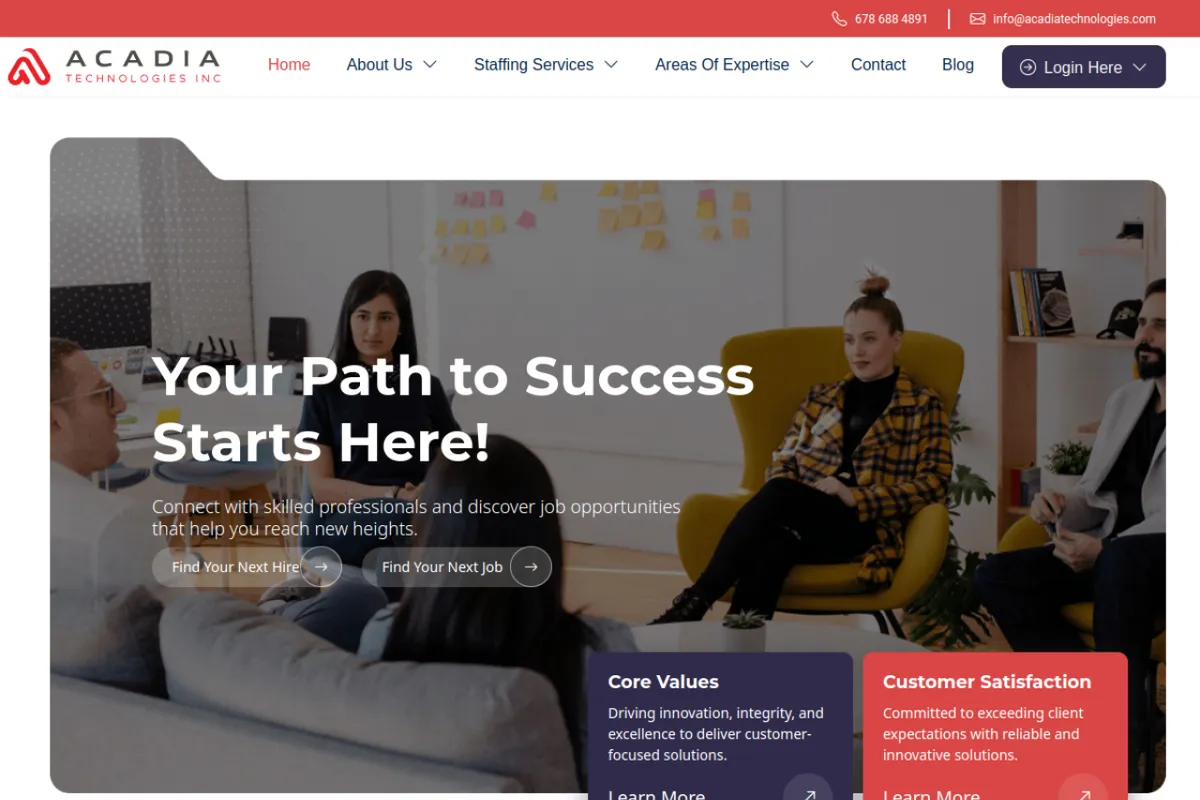 acadiatechnologies.com - website