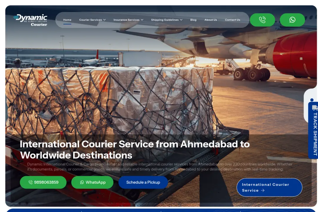 dynamiccourier.in - website
